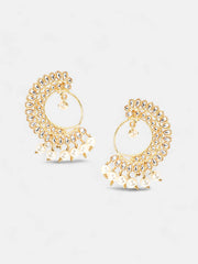 SOHI - The Tawus Statement Earrings - Antique Gold