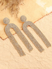 SOHI - Gold Plated Party Designer Stone Drop Earring