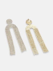 SOHI - Gold Plated Party Designer Stone Drop Earring