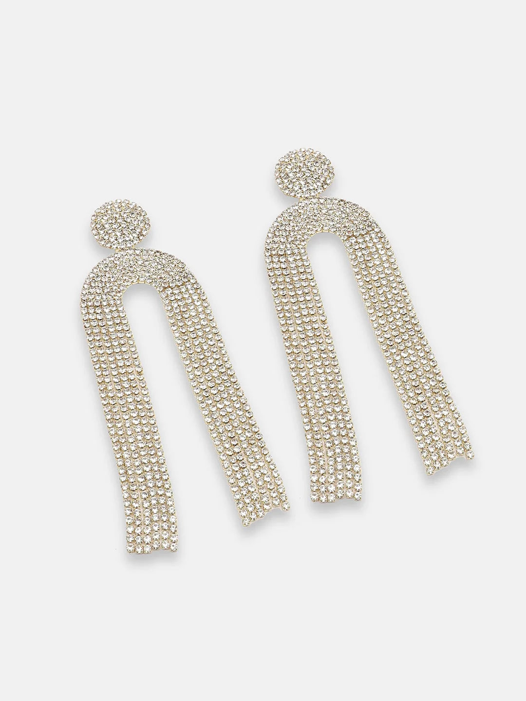 SOHI - Gold Plated Party Designer Stone Drop Earring