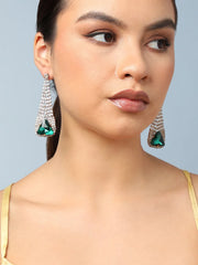 SOHI - Gold Plated Party Designer Stone Drop Earring