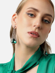 SOHI - Gold Plated Party Designer Stone Drop Earring