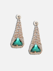 SOHI - Gold Plated Party Designer Stone Drop Earring