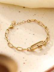 French Accent - The Industrial Link Bracelet - California Gold