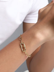 French Accent - The Industrial Link Bracelet - California Gold