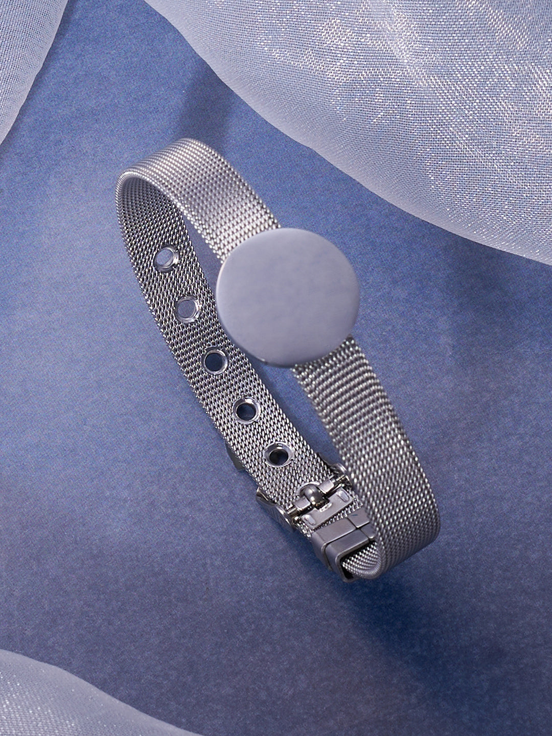 The Montre Statement Bracelet Metallic Silver