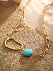 French Accent - The Santorini Chain Necklace - California Gold