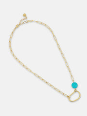 French Accent - The Santorini Chain Necklace - California Gold