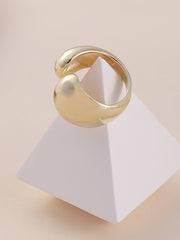 The SemiChunky Finger Ring Champayne GoldSOHIRG6107