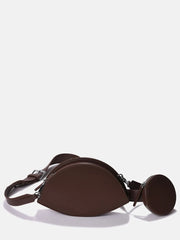 Haute Sauce - Solid Zip Lock Sling Bag with Mini Pouch