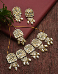 SOHI - Kundan Gold Plated Necklace Set