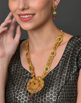 SOHI - Meenakari Gold Plated Necklace Set