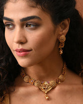 SOHI - Gold Plated Contemporary Jewellery Set