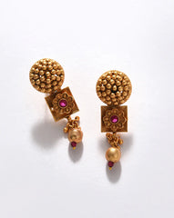 SOHI - Gold Plated Contemporary Jewellery Set