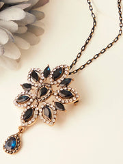 Silver Plated Designer Stone Necklace