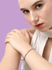 SOHI - Gold Plated American Diamond Party Bracelet