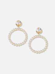 SOHI - Silver Plated Designer Party Drop Earring