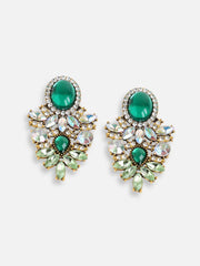 SOHI - Gold Plated Party Designer Stone Drop Earring