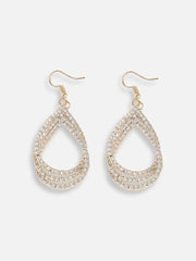 SOHI - Gold Plated Designer Stone Party Drop Earring For Women