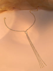 SOHI - Silver Plated Designer Party Necklace For Women