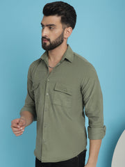 Indian Needle - Men Standard Corduroy Cotton Shirt
