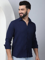 Woven Design Casual Shirt for Mens