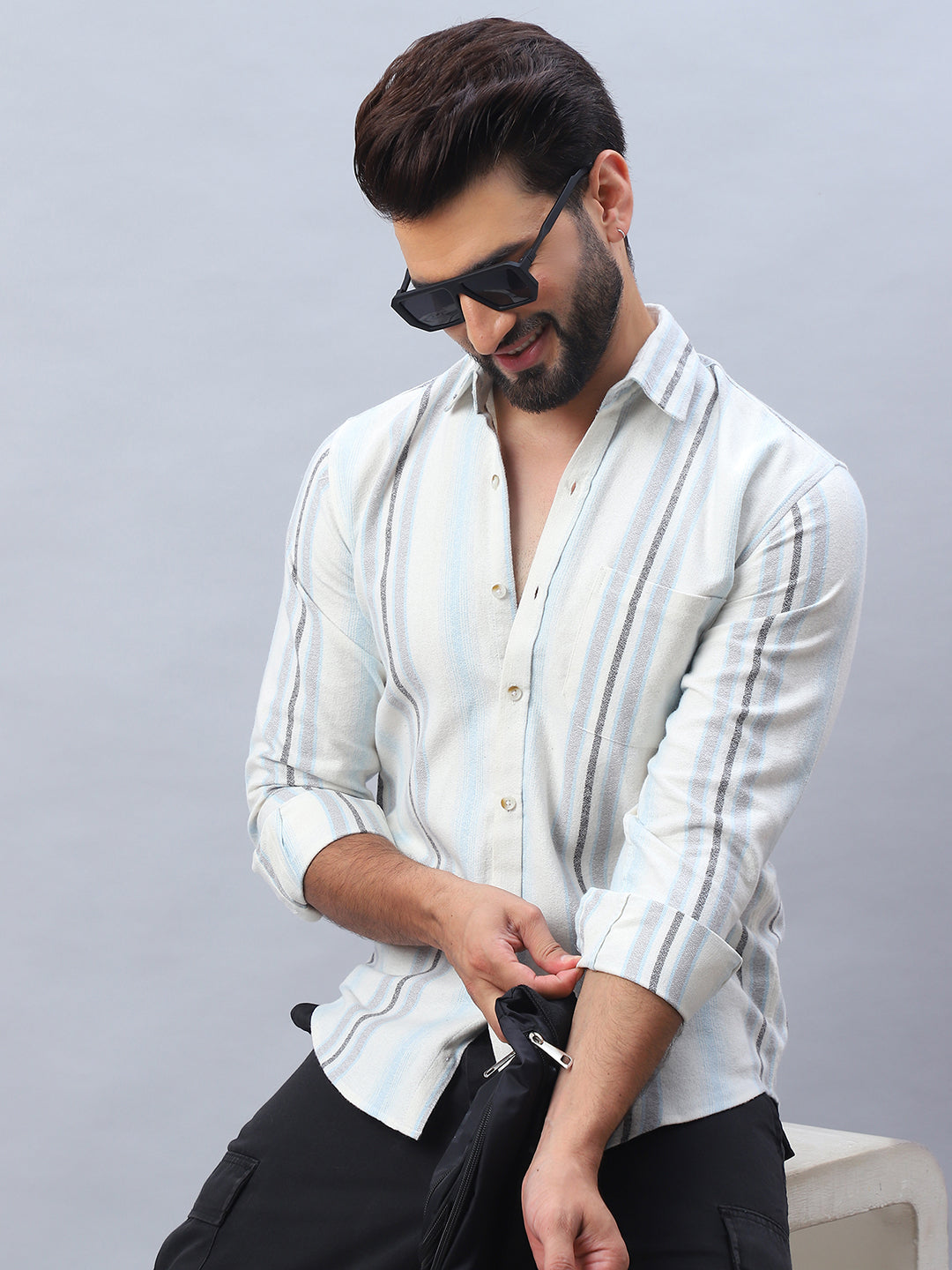 Striped Casual Shirt For Men