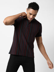 Candy Striped Polo T-Shirt