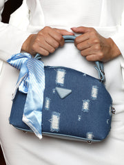 حقيبة يد دينيم-كيرف - أزرق نيلي