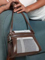 The Epistola Hand Bag - Chocolate Brown & Midnight Black