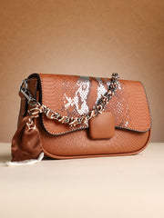 حقيبة يد كويل مارك كيرف - بني تيراكوتا