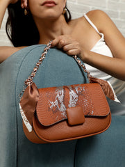 حقيبة يد كويل مارك كيرف - بني تيراكوتا