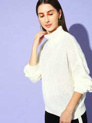 Ribbed Turtle Neck Pullover