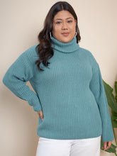 Ribbed Turtle Neck Pullover