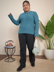 Cable knitted sweater