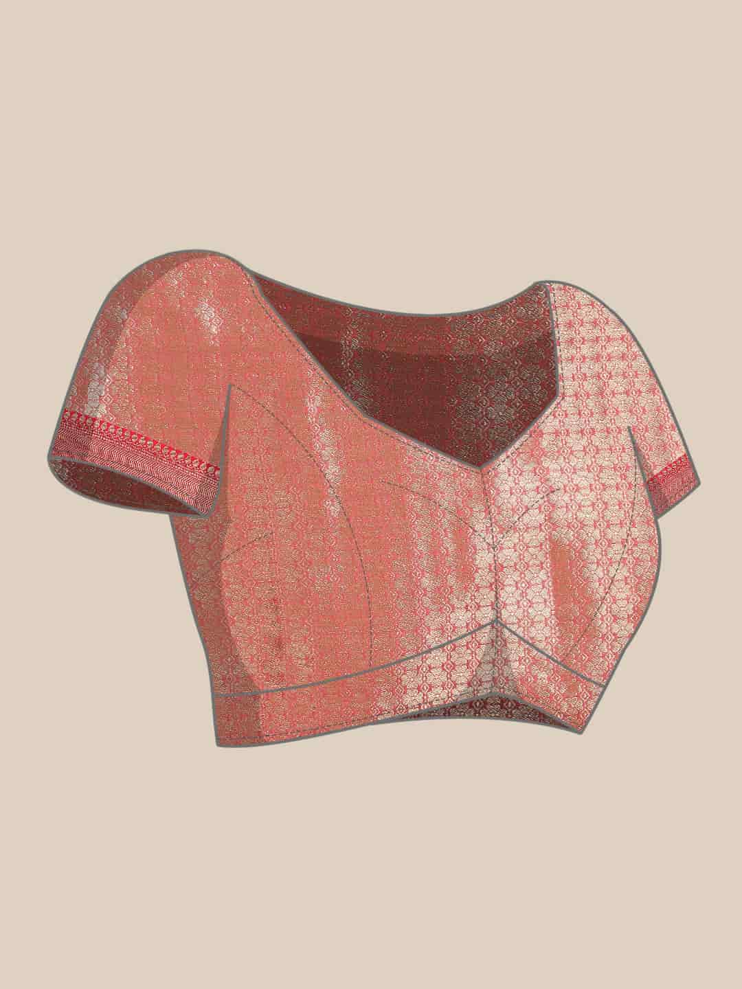 Traditional Ethnic Woven Saree for Onam & Special Occasions with Running Blouse