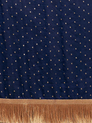 تيخي إملي - ساري أزرق مزين