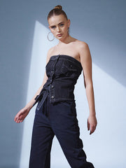 Denim Corset Top