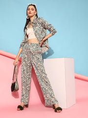 Printed Satin Trouser