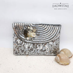 Adwita - The Alara Bag In Gold And Silver