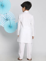Vastramay - Boys' White Kurta Pyjama Set