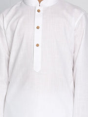 Vastramay - Boys' White Kurta Pyjama Set