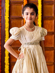 Vastramay - Girls' Gold Dress