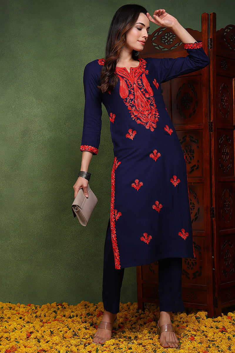 blue-viscose-rayon-solid-embroidered-chikankari-straight-kurta-vck9766