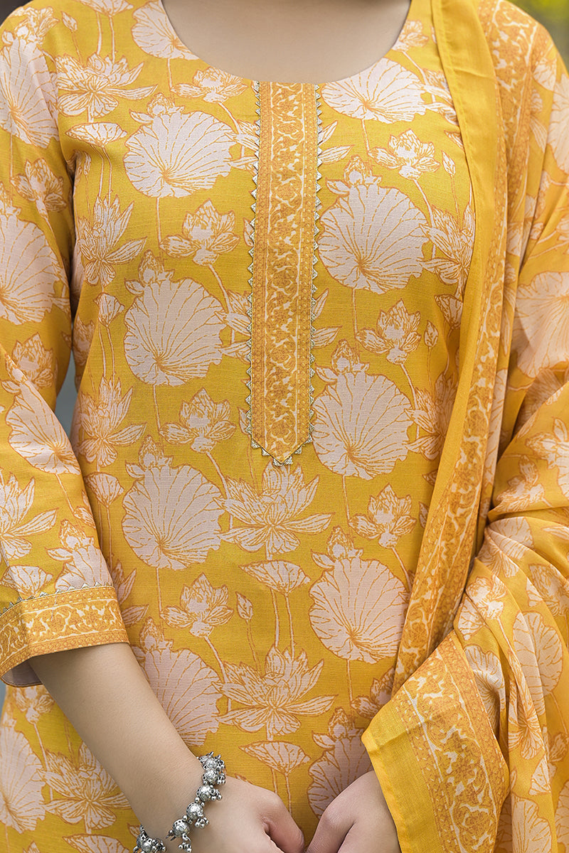 yellow-rayon-blend-floral-printed-straight-kurta-suit-set-vkskd2309