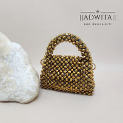 Adwita - Mini Crystal Bag - Copper Gold