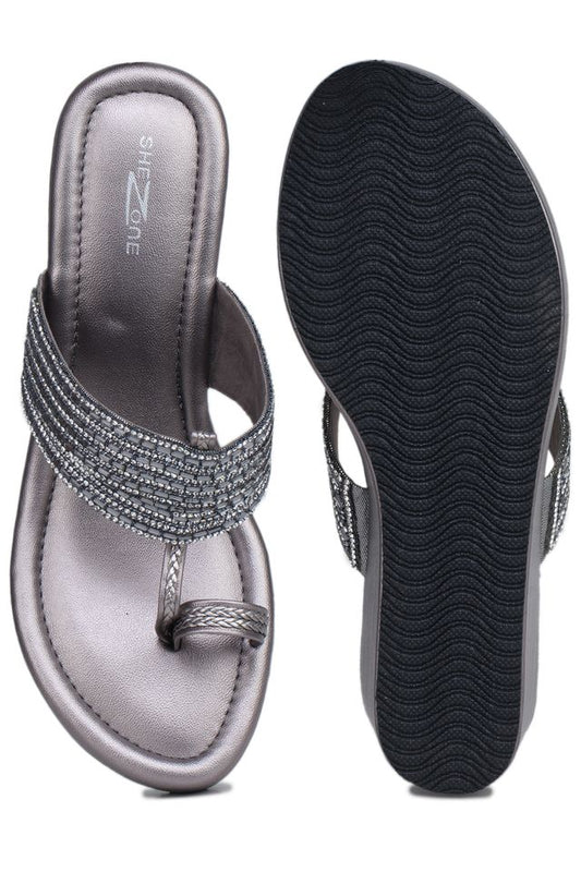 Fashion Open Back Sandal 3 inches Wedge Heels