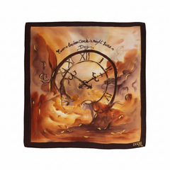 Eternal Moment - Hand Painted Pure Silk Petite Square