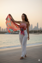 Ode to UAE - Hand Painted Pure Silk Grand Stole