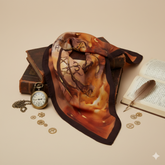 Eternal Moment - Hand Painted Pure Silk Petite Square